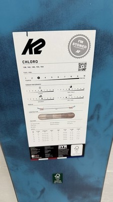 2026 K2 Womens Chloro 146cm Snowboard $470 Directional Twin Rocker