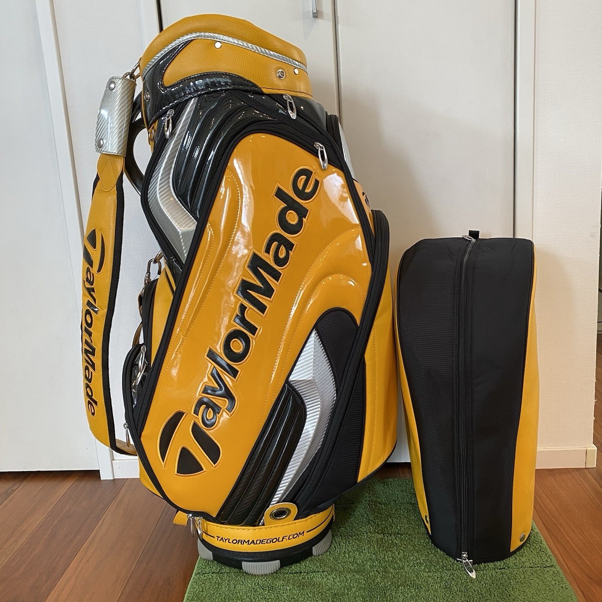 TaylorMade Yellow cart bag golf carry caddy bag rare japan used | eBay