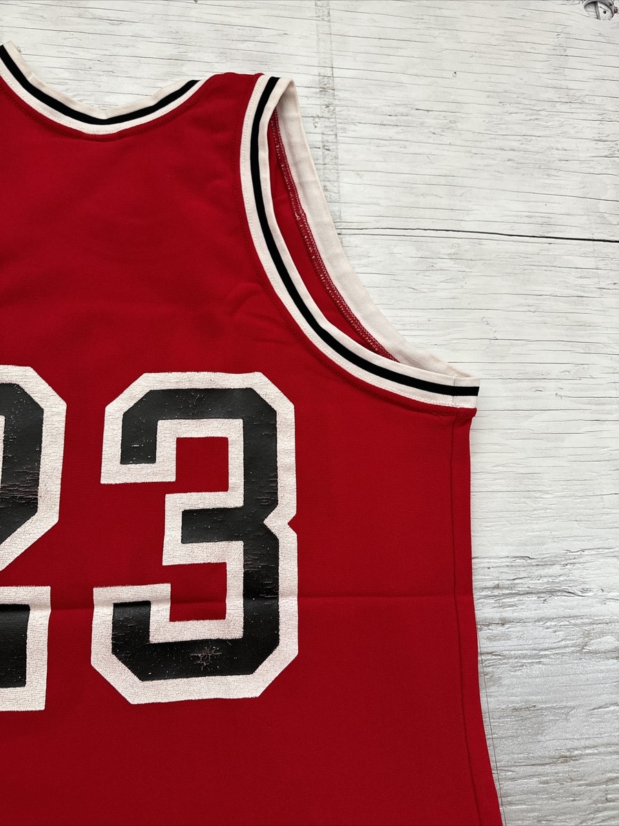 Vintage 80s NBA Sand Knit Chicago Bulls Michael Jordan #23 Jersey