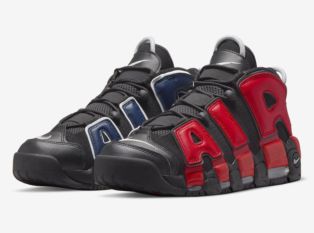Nike Air More Uptempo 96 Split Black Red Blue Pippen DJ4400 001