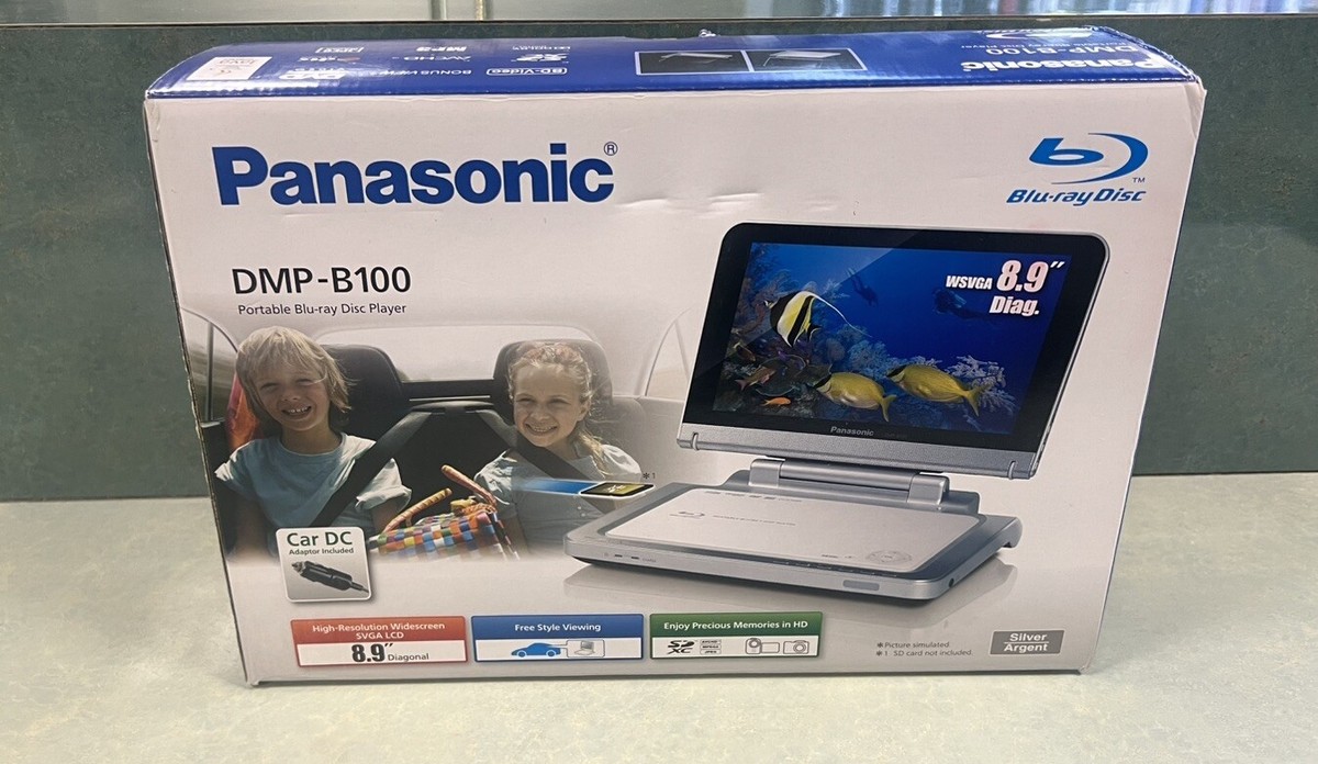 Panasonic Portable Blu Ray Player DMP-B100 With Remote/ Car