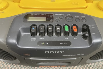 Sony Sports Boombox 1990s CFD-970 Water Resistant CD Cassette