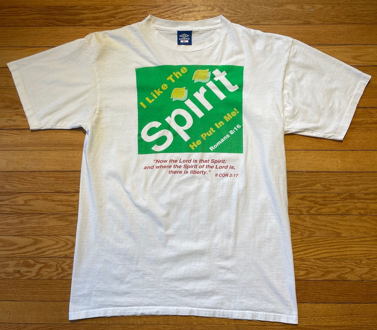 Vtg 90s I Like The Spirit Jesus Sprite Parody Single Stitch T