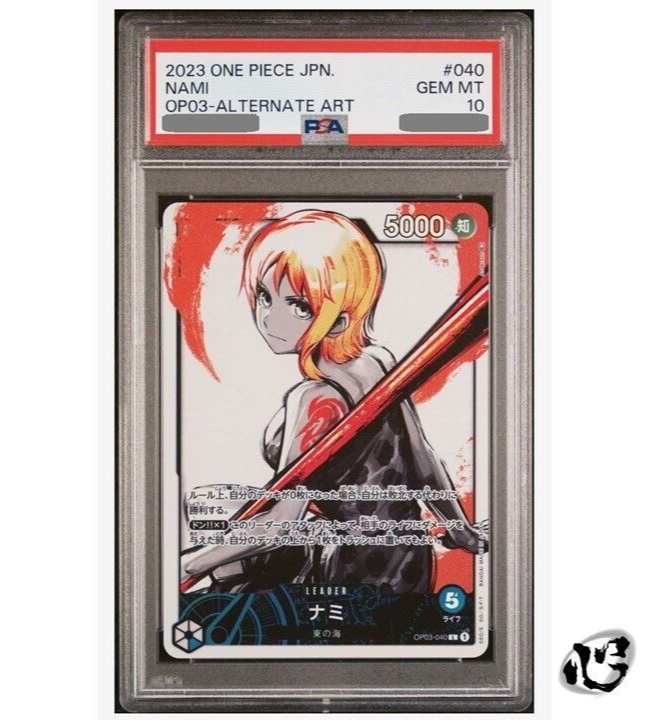 PSA 10 ONE PIECE Card Game OP03-040 Nami Leader Parallel Japanese