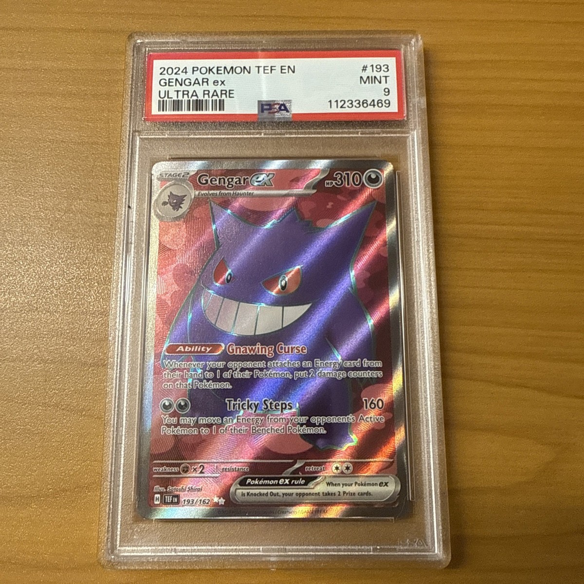 PSA 9 GENGAR EX 193 TEMPORAL FORCES ULTRA RARE POKEMON MINT | eBay