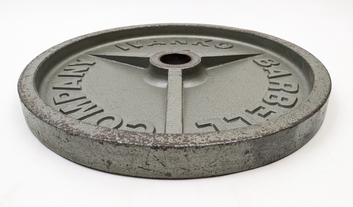 Vintage Ivanko Deep Dish 45 lb Single Plate Weight Olympic Barbell