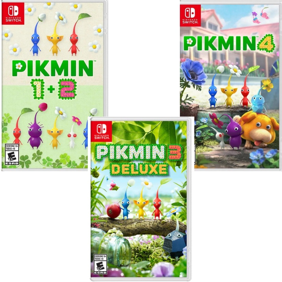 Pikmin 1+2 & 3 Deluxe & 4 Switch New Game Bundle Special (Real