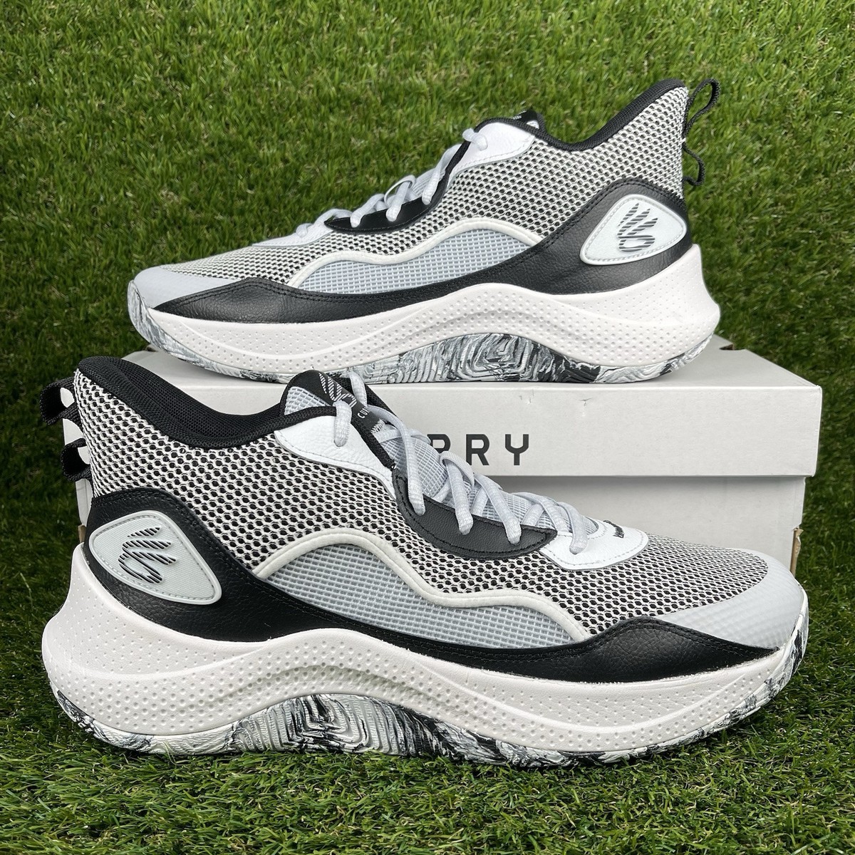 Under Armour Curry 3Z 24 Black White Gray Basketball Shoes Men's