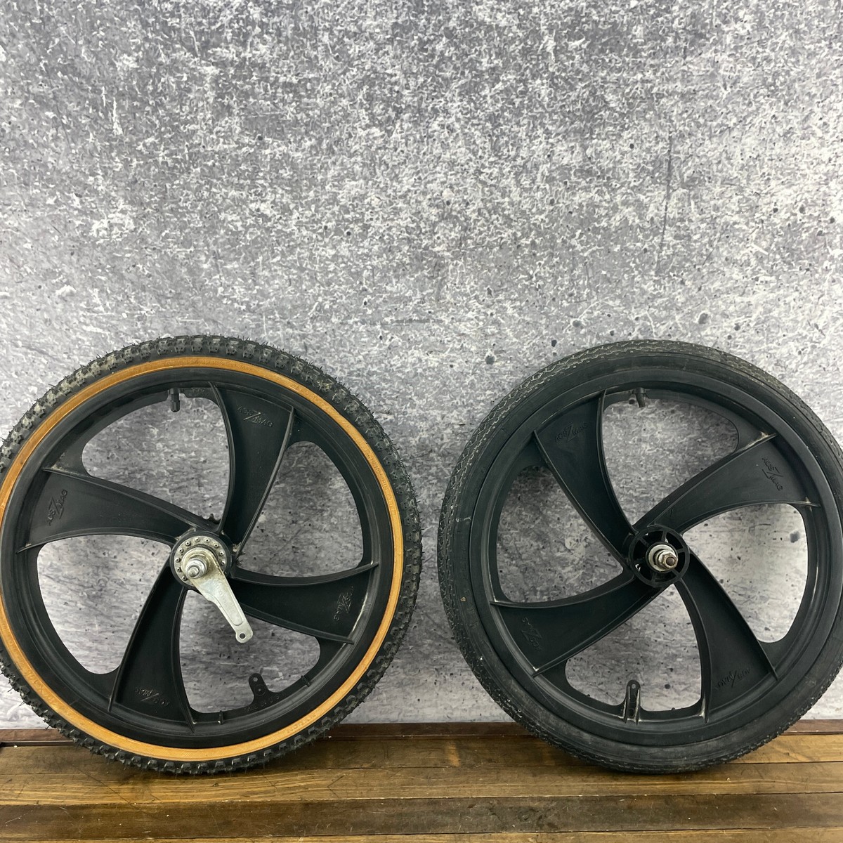 ACS Z Mag Wheel Set Old School BMX Freestyle 20 4 Blade OG Shimano