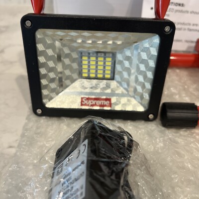 Supreme Cordless Floodlight Lamp Red FW16 New W/tags Box Ships Now