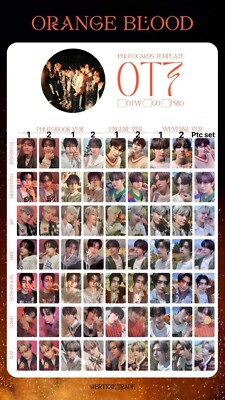 ENHYPEN ORANGE BLOOD ALBUM PHOTOCARD ALL VER OFFICIAL | eBay