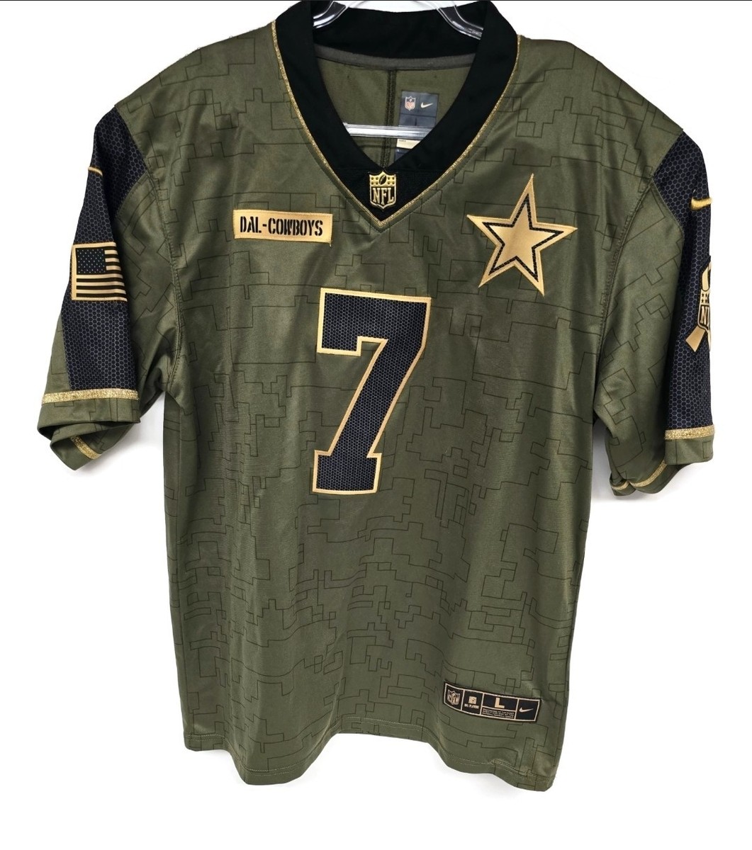 Dallas Cowboys Jersey Mens Large Nike Diggs 7 Salute to Service