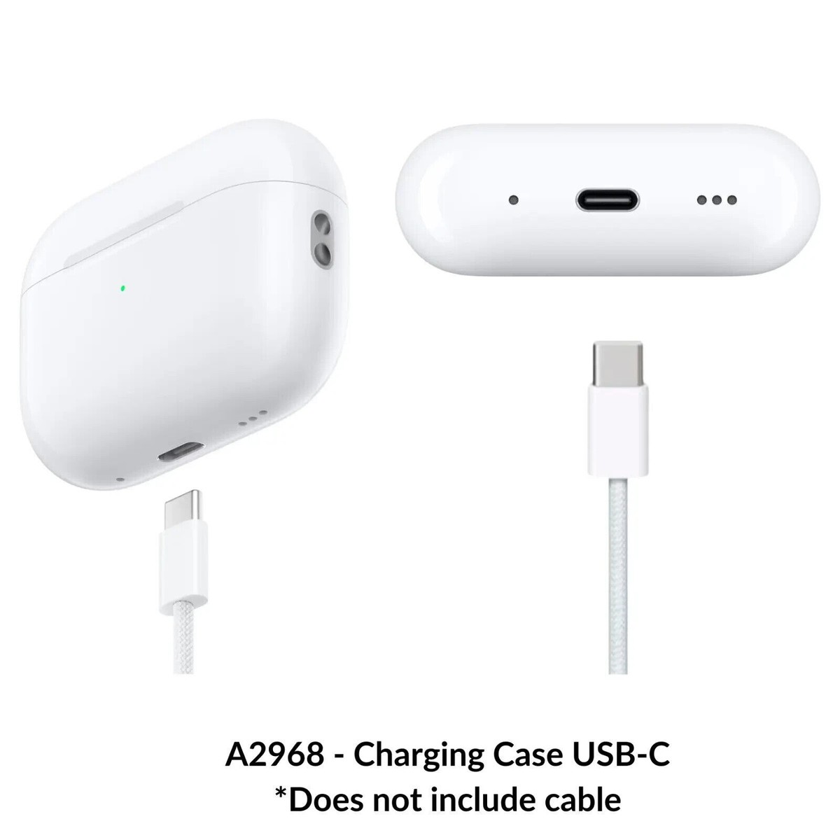 Original Apple AirPods Pro 2nd Gen. USB-C Charging Case A2968 Only