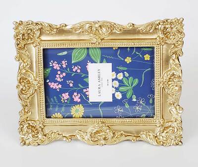 Laura Ashley Photo Frame Ornate Baroque Design Bright Metallic