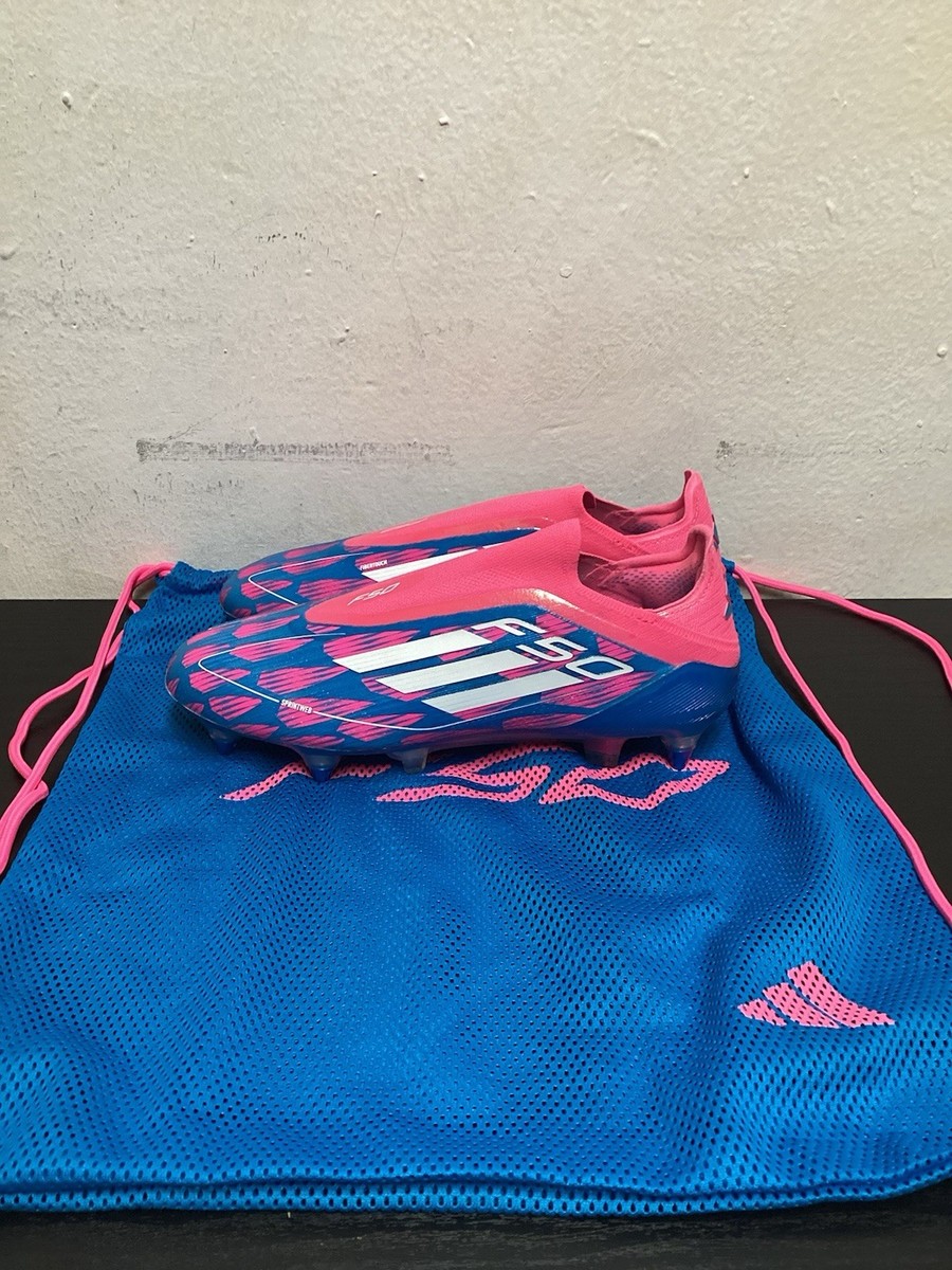 Adidas F50 Elite Laceless SG Reemergence Blue/Pink Soccer Cleats
