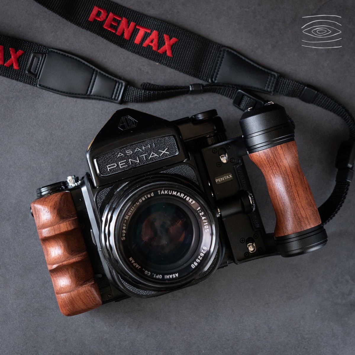 Wood Camera Hand Grip For Pentax 67 6X7 6*7 Left and Right Handle