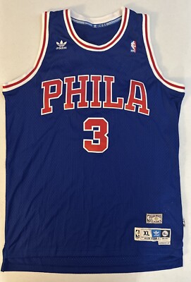 Vintage Adidas Philadelphia 76ers Allen Iverson #3 Hardwood