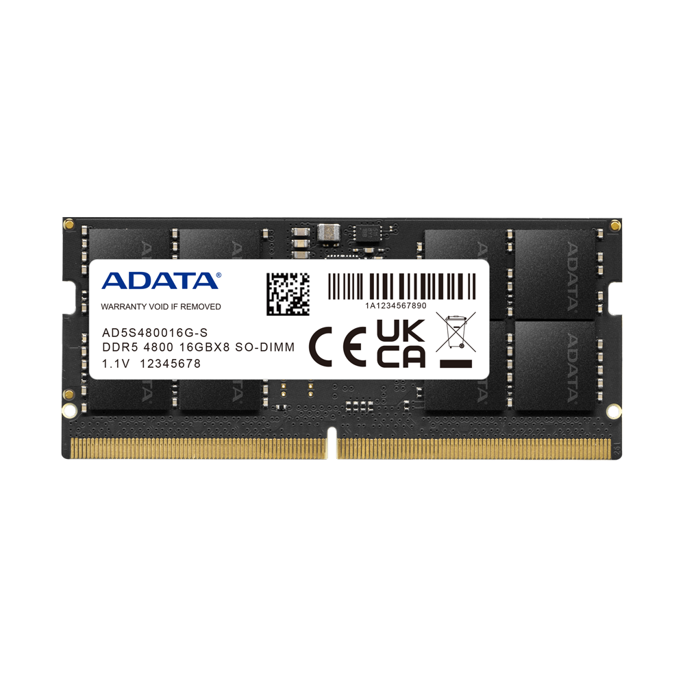 ADATA 16GB DDR5 4800MHz PC-38400 CL40 SODIMM Laptop memmory ram