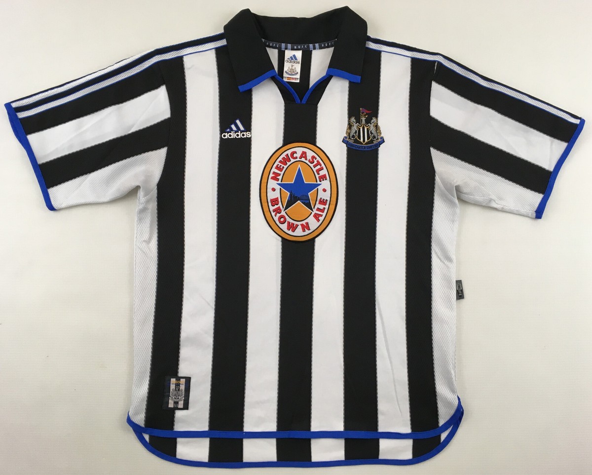 Newcastle United FC 1999/00 2000 vintage jersey shirt Brown Ale