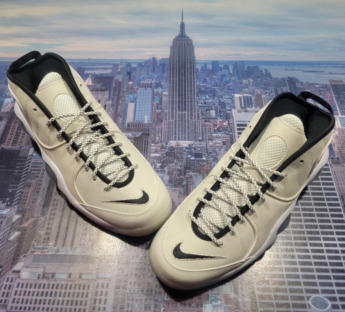 Nike Zoom Flight 95 Jason Kidd Sail/White-Ivory-Black Men Size 12