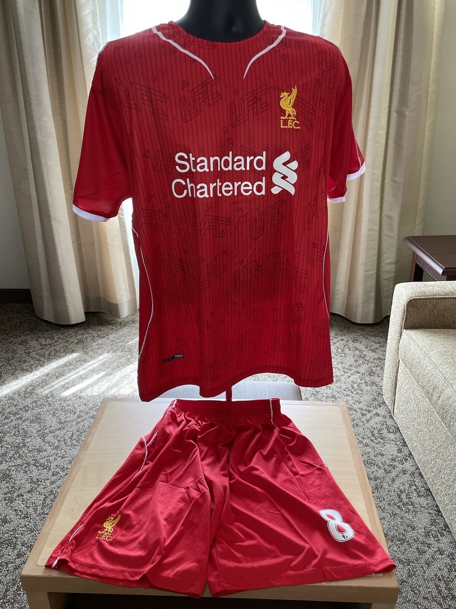Liverpool Football Club Standard Chartered # 8 GERRARD XL Jersey