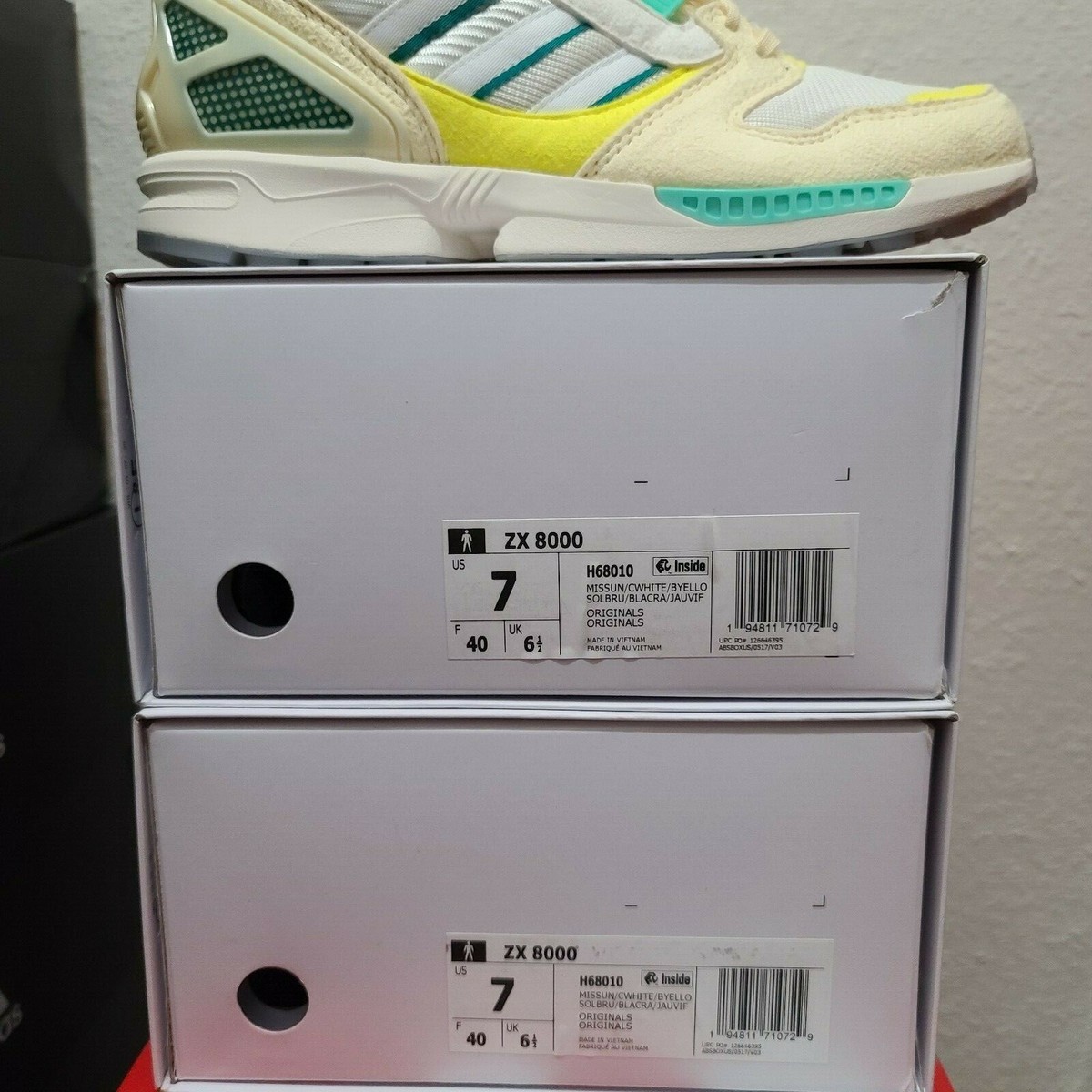 Size 7 adidas ZX 8000 Frozen Lemonade H68010 | eBay