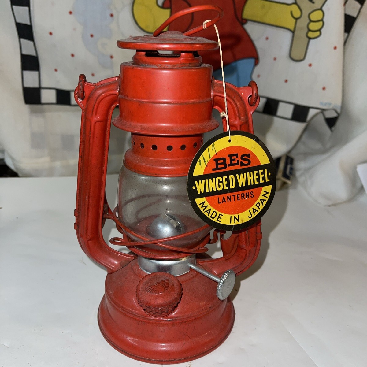 VTG WINGED WHEEL Red Lantern No. 350 Japan w/ Orig. Tag | eBay