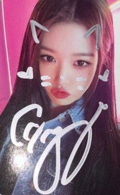 IVE JANG WONYOUNG Autographed Signed Photo card Event | eBay