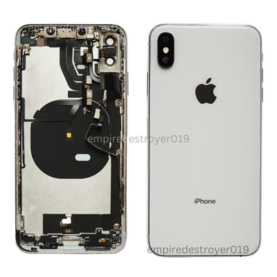 Apple iPhone XS Max Back Housing Replacement Frame Silver Original