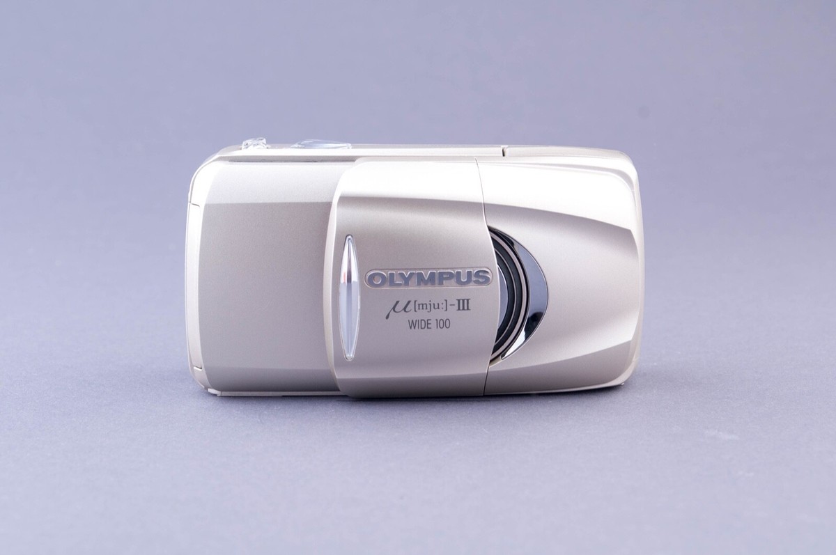 Olympus Mju III Zoom 100 Wide 35mm Point & Shoot Film Camera
