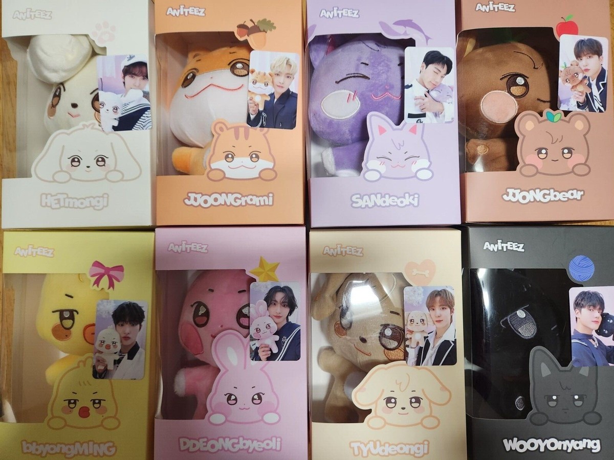 ATEEZ PLUSH DOLL PHOTOCARD ADVENTURE POPUP ANITEEZ IN ILLUSION