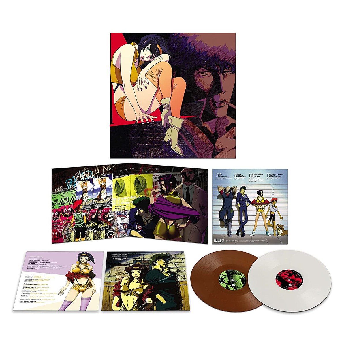 Cowboy Bebop Anime Soundtrack Vinyl Record 2xLP - Ein Brown White