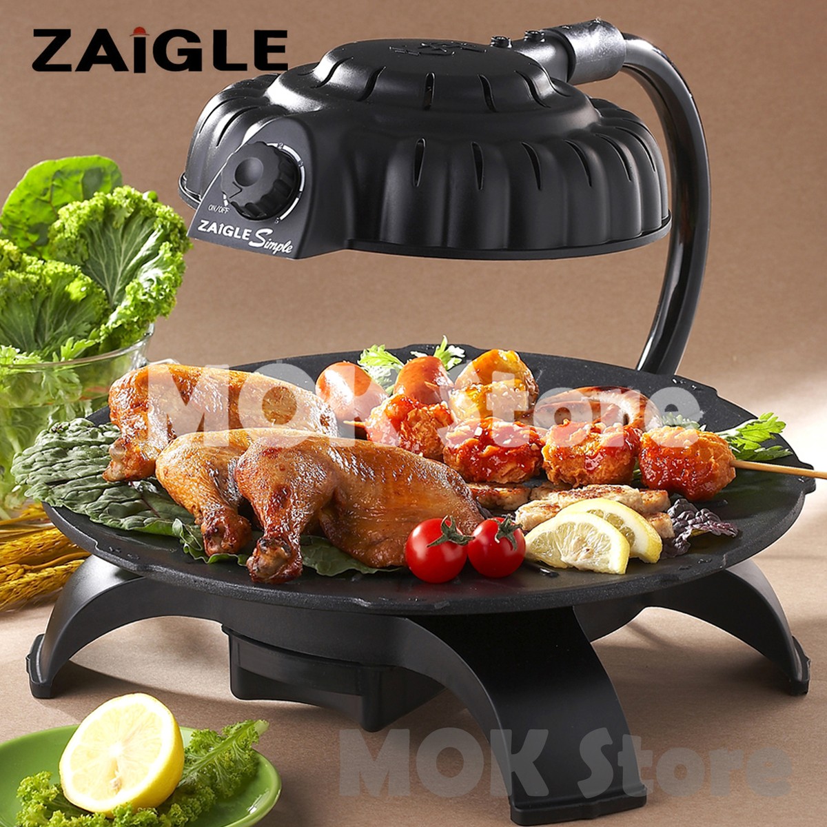 ZAIGLE Simple グリルロースター ブラック 【公式通販】