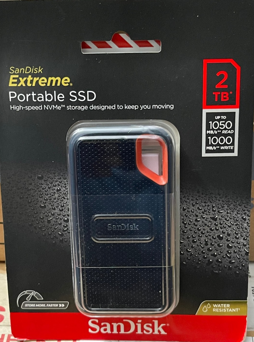 SanDisk NVMe Extreme Portable External Solid State Drive SSD USB