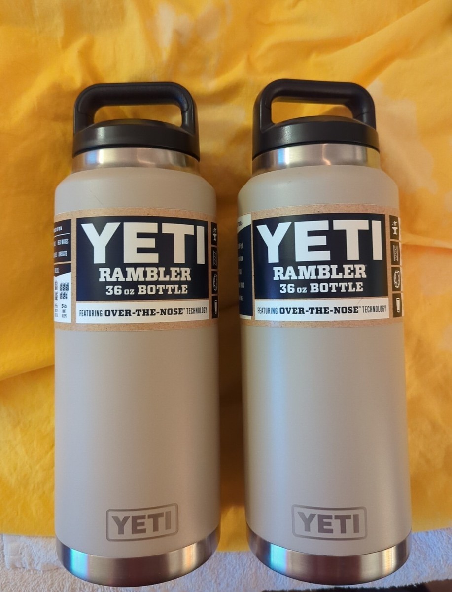 Yeti Rambler 36 oz Bottle Sand Retired Color With Strong Hold Lid
