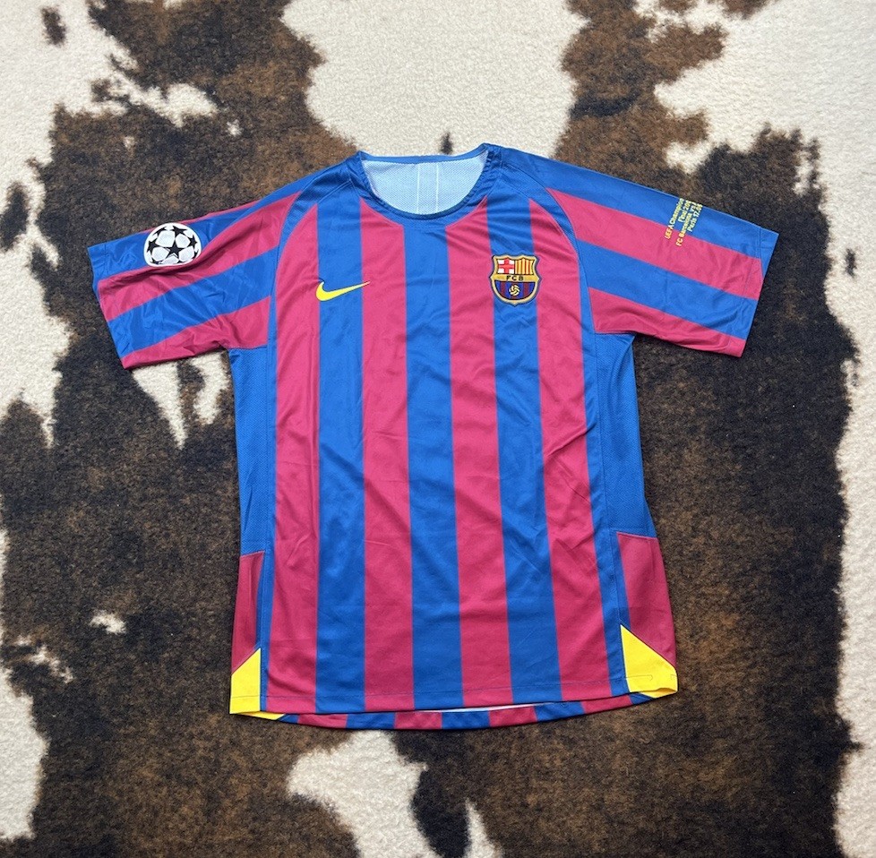 Nike FC Barcelona Samuel Eto'o #9 Soccer Jersey Football Shirt | eBay