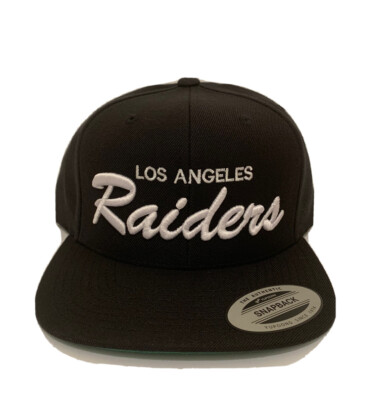 Los Angeles LA Raiders Script Classic Snapback Cap Hat Adjustable