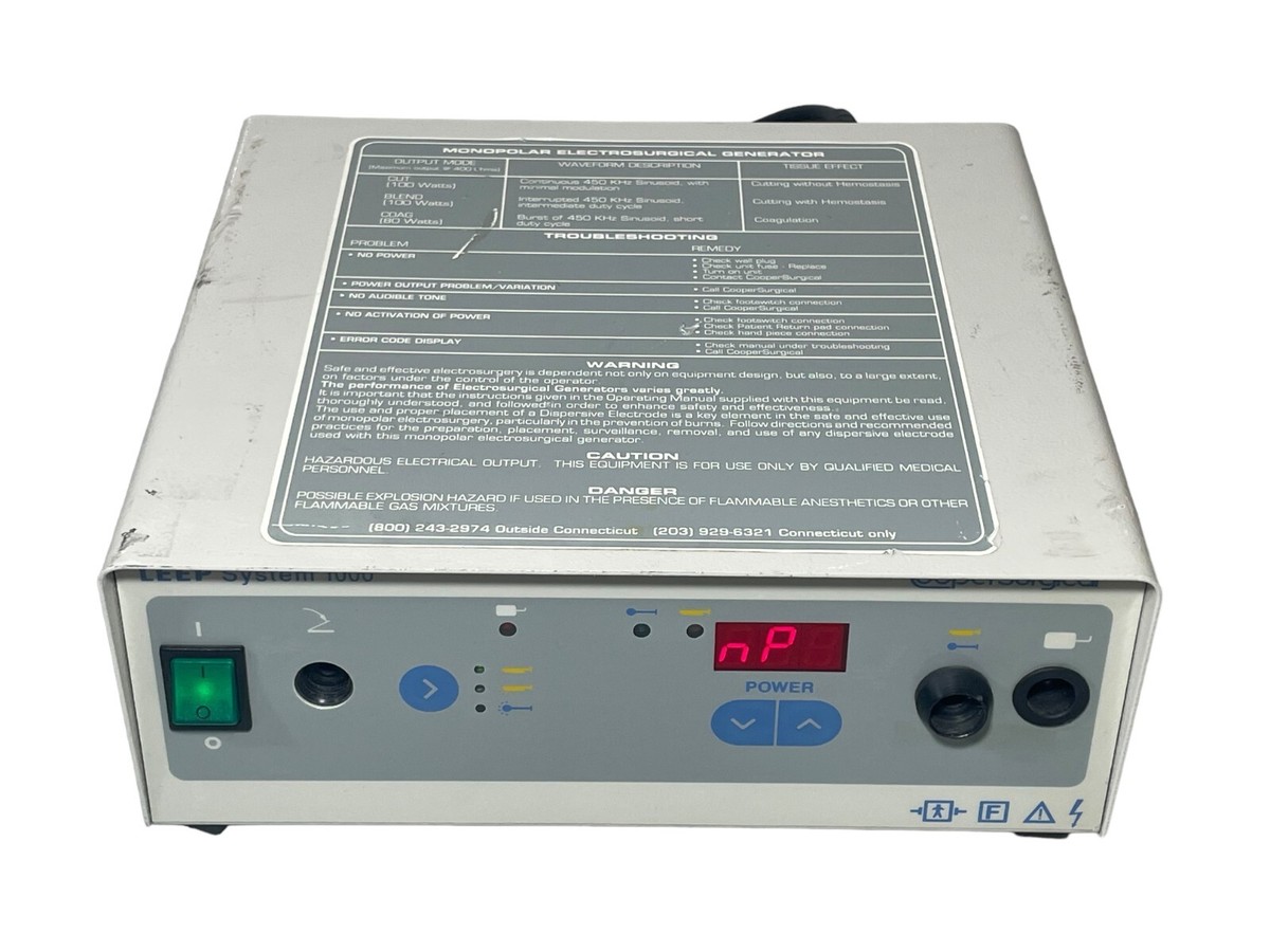 Cooper Surgical LEEP System 1000 MONOPOLAR ELECTROSURGICAL