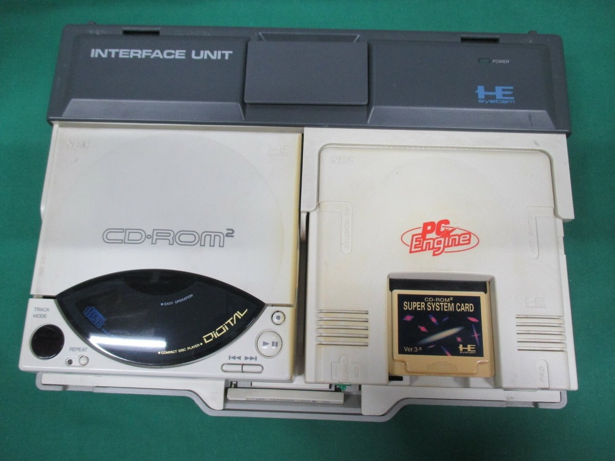 NEC PC Engine -- CD-ROM2 SYSTEM console set -- JAPAN. GAME. Work
