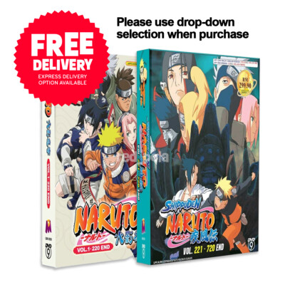DVD Anime Naruto Shippuden Vol. 1-720 END Complete Series English