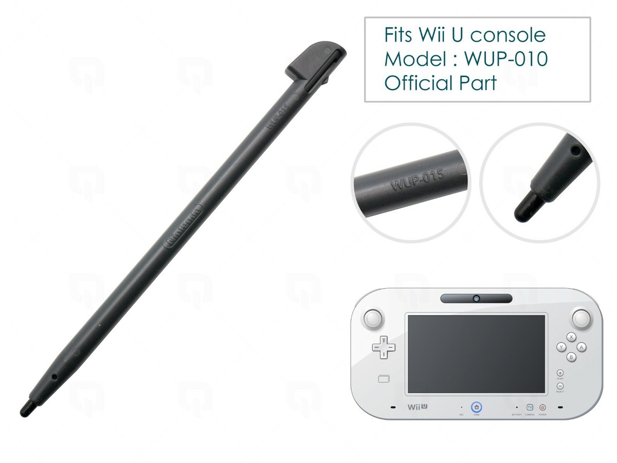 1 x WUP-015 Black Official Stylus for Nintendo Wii U Console