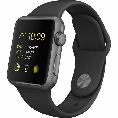 NEW Apple Watch First Gen 42mm A1554 Aluminum Case Black Sport