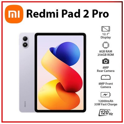 Wi-Fi) Xiaomi Redmi Pad 2 Pro 8GB+256GB PURPLE Octa Core Android