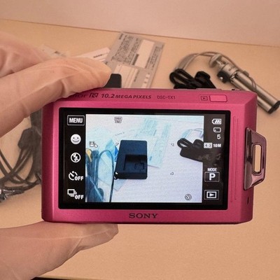 Sony Cyber Shot DSC-TX1 10.2MP 4x Compact Digital Camera Pink