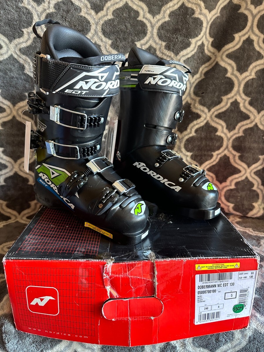 Nordica Dobermann World Cup EDT 130 Ski Boots Black Size-24 | eBay