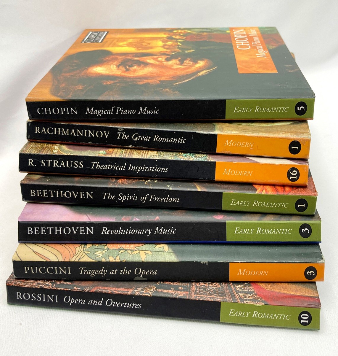 Lot Of Classic Composers Series-7 CD Set w/ Hardback Booklet About