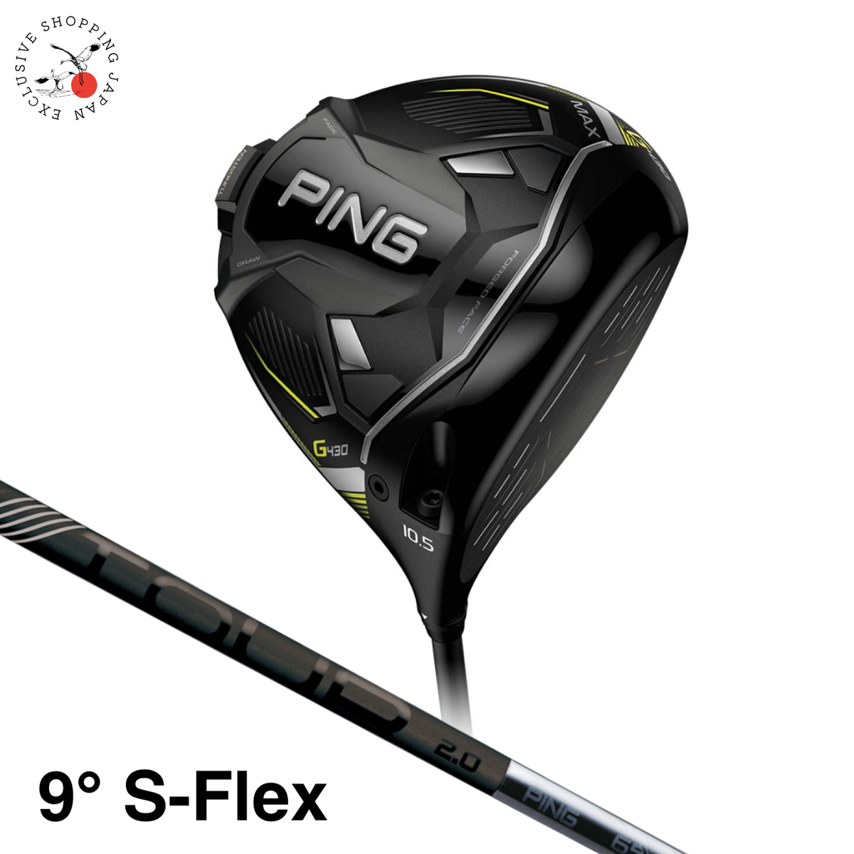 Ping Golf Club G430 MAX Driver Loft 9° Tour 2.0 Black 65 Graphite