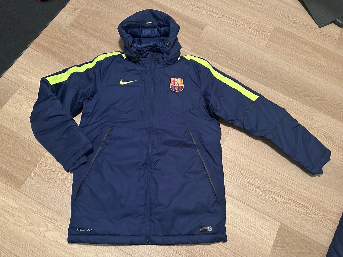 Nike FC Barcelona Bench Coat padded jacket M size | eBay