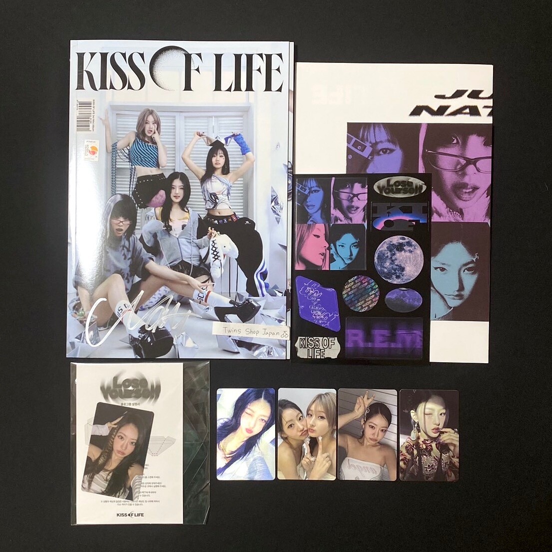 kiss of life Natty autographed signed 1st Single album LOSE