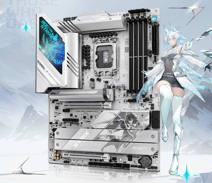 ASUS ROG STRIX Z890-A GAMING WIFI S white Snowfall Motherboard | eBay